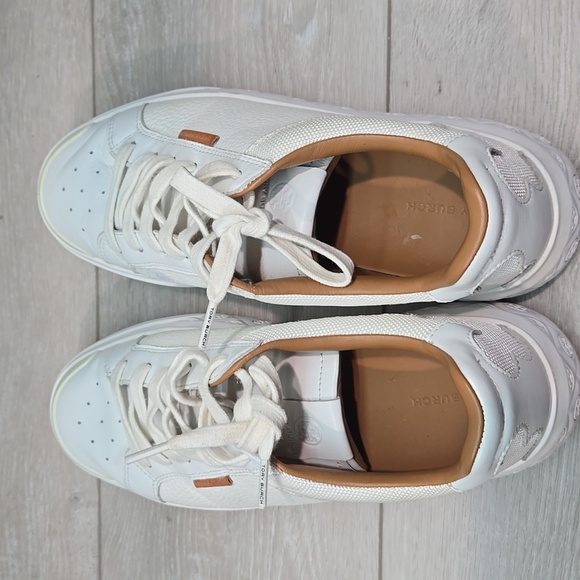 Tory Burch Women's Ladybug Leather Logo Platform Sneakers Shoes Sz 8.5M - Picture 8 of 15